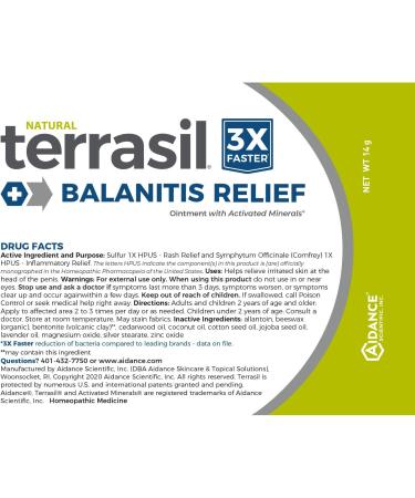Terrasil Balanitis Relief Ointment - Soothing Relief for Balanitis Symptoms - 14g - Buy Online on GoSupps.com