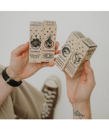  By Elementum Floral Beard Oil Natural Care with 6 Plant Oils Unique Mango Blackcurrant and Jasmine Scent 30ml - Buy Online on GoSupps.com