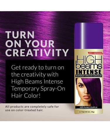 High Beams Intense Temporary Spray-On Hair Color Punky Purple 2.7 oz (3 pack) Purple 2.7 Ounce - Buy Online on GoSupps.com