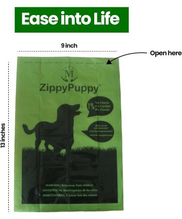 960 Dog Poop Bags 100% Leak-Tear Proof. ZippyPuppy Bags are EPI TDPA Certified Unscented Easy to Open even in Winter. Feminine hygiene Diaper disposable bags. We donate 1% to Charity. 960 Unscented Bags with Dispenser - Buy Online on GoSupps.com