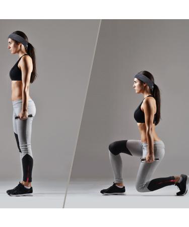 3 Pack Sports Headband Welding Tape for Men & Women | Non-Slip Moisture-Wicking Athletic Cotton | Gray Hair Bands - Buy Online on GoSupps.com