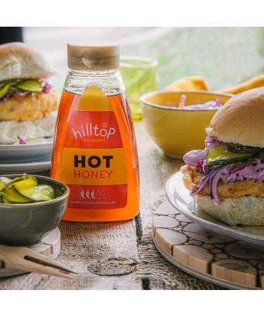 Hilltop Honey Hot Honey 340g Squeezy Bottle | Premium Quality Spicy Infused Honey - Buy Online on GoSupps.com