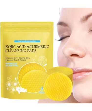 Evember kojicacid & Turmeric Cleansing Pads 40 kojicacid And Turmeric Pads Turmeric kojicacid Cleansing Pads Turmeric exfoliatin Foaming Pads For Cleansing Fades Dark Spots For Face & Body - Buy Online on GoSupps.com
