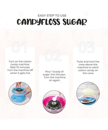 Baking Beauty and Beyond Premium Gin & Tonic Floss Sugar 800g - Natural Ingredients for Perfect Cotton Candy - Bulk Floss Sugar for Every Occasion - Buy Online on GoSupps.com