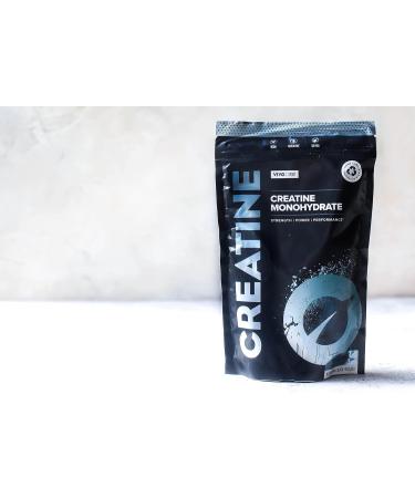 Vivo Life Creatine Monohydrate Powder - Vegan Unflavoured 8.8 oz (84 Servings) - Premium Micronised Formula for Enhanced Performance - Buy Online on GoSupps.com