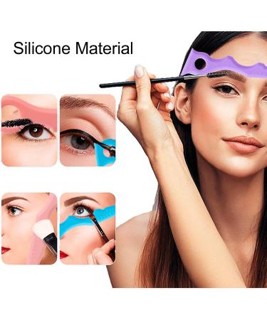 Stencil Silicone Eyebrow Shaping Stencils Angled Eye Makeup Tool Reusable for Beginners Precise and Beautiful Application - Buy Online on GoSupps.com