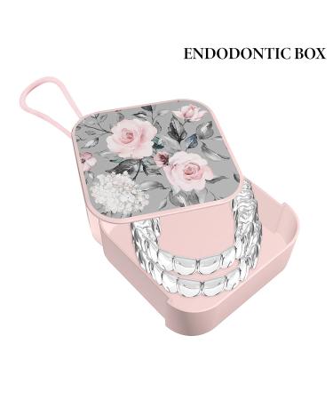 Hennaja Orthodontic Retainer Case - Denture, Mouth Guard, Aligner & Pill Case for Household, Office, Travel (1 Pack, Grey Rose) - Buy Online on GoSupps.com