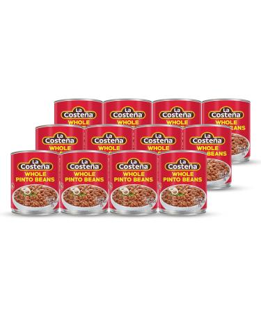 La Coste Whole Pinto Beans 1.4 lb Can - Pack of 12 for Convenient Bulk Cooking - Buy Online on GoSupps.com