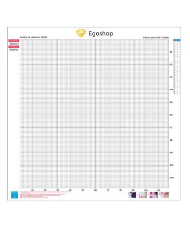 Egoshop 35CMx35cmx3 Pcs Blank Canvas for Diamond Painting,DIY Resin and Crystal Drawing,Free Style Painting Canvas,Art Craft Gift (35CMX35CMX3 PCS-Square)