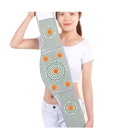 Heated back supports of self-warming magnetic lumbar support belts warm waist abdominal pain relief for men and women in herniated disc ischias (color: g size: m (35-60kg) m (35-60kg) g