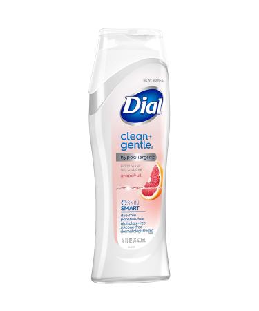 Dial Clean + Gentle Body Wash - Grapefruit Scent Hydrating & Moisturizing 16 fl oz (Pack of 6) | International Shipping Available - Buy Online on GoSupps.com