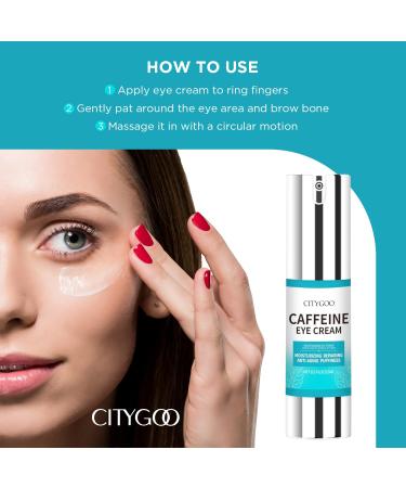 CITYGOO Snail Eye Stick for Dark Circles | Anti-Wrinkle Caffeine Eye Cream for Puffiness Treatment - Buy Online on GoSupps.com
