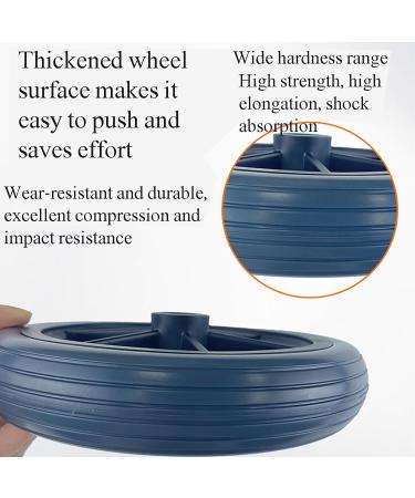 A Pair Front Wheelchair Wheel Diameter: 20cm Double Ball Bearing Silent/Easy to Push+ Pressure Reduction/Shock Absorption for 8 Inch Wheelchair Front Wheel Accessories 8 Inch 8Inch - Buy Online on GoSupps.com