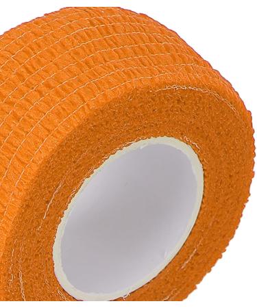 Self Adhesive Bandage Wrap - 10 Rolls Compression Wrap for Athletes | Elastic Fixation Bandage for Wrist & Ankle | Prevent Calluses | 0.98"x78.74" (Orange - Buy Online on GoSupps.com