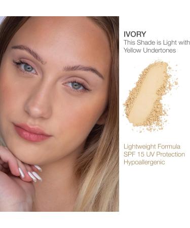 Bellapierre Compact Mineral Foundation Fond de teint mineral compact SPF 15 | Vegan & Cruelty-Free | Hypoallerg nique | Couvrance totale - 10 Grammes - Ivory - Buy Online on GoSupps.com