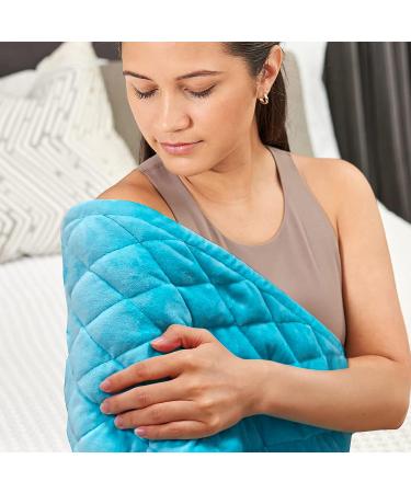 Pasonio Full Weighted Electric Heating Pad - Back Pain & Cramps Relief - 2.3lb Large Size - Moist & Dry Heat Therapy - Auto Shut Off - Washable - 12x24 - Buy Online on GoSupps.com