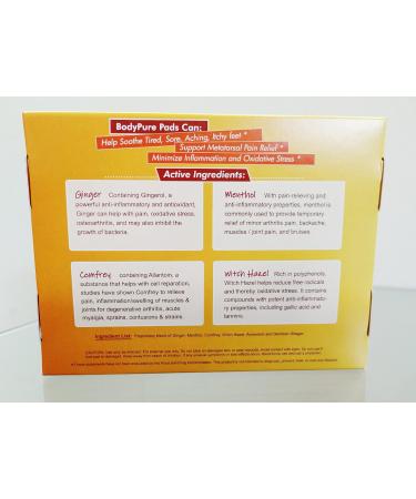 Anti Swelling Ginger Foot Pads | Metatarsal Support & Pain Relief | Herbal Ginger Foot Patches | USA-Made Relief for Pain & Swelling - Buy Online on GoSupps.com