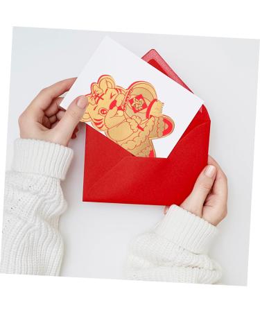 FUNOMOCYA 12pcs 2022 Lai Si Feng Paper Cartoon Tiger Red Envelopes Three-Dimensional Envelope Cartoon China red Envelope lai See Packet New Year Red Red Envelope Bronzing Assorted Color 1 12.7X9.5X0.1CM - Buy Online on GoSupps.com