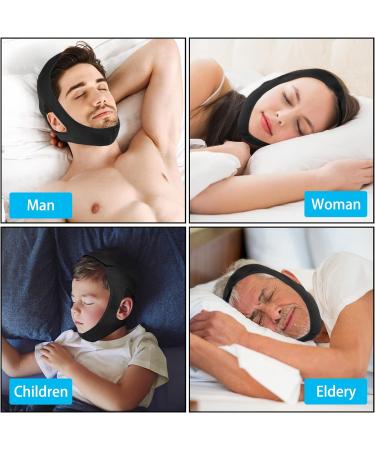 2 Pack Anti Snore Chin Strap - Adjustable Snoring Solution for Men and Women - Breathable Sleep Aid for Snore Reduction - Buy Online on GoSupps.com