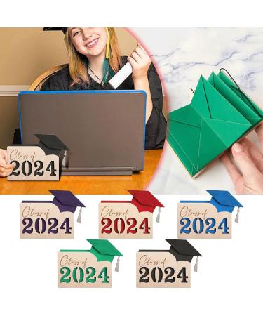 Gift Card Holder for Graduation Gift Card Book 2024 Wooden Graduation Card Box Multi Card Case Grad Card Organizer Case Customized Envelope Card Wallet for Graduates Gifts Souvenir Gift (Green) - Buy Online on GoSupps.com