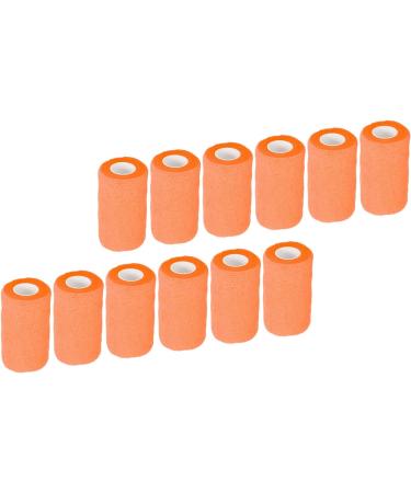 12Pcs Natural Latex Elastic Self Adhesive Bandage Wrap for Cows Dogs Horses - 10cm (Orange) - Buy Online on GoSupps.com
