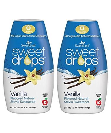Sweet Leaf Sweet Drops Vanilla Flavor, 1.7 Fluid Ounce (2 pack)