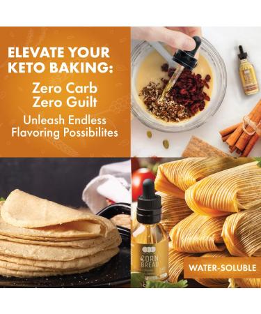 One On One Flavors Cornbread Flavoring Extract Highly Concentrated Cornbread Natural Food Flavoring Concentrate - 2 Fl Oz - Buy Online on GoSupps.com