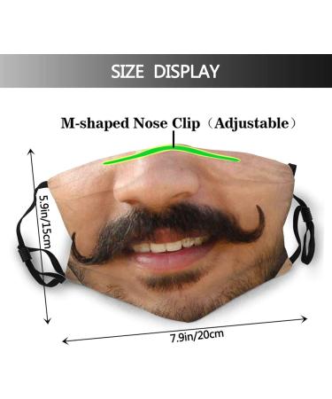 Buy XCNGG Funny Mouth Face Mask - Reusable Washable Dustproof & Windproof Balaclava for Adults | International Shipping Available - Buy Online on GoSupps.com