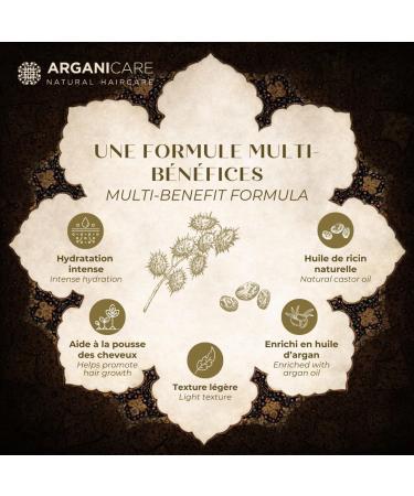 ARGANICARE | Gamme Ricin | Apr s-shampoing reconstructeur Ricin | Favorise la Croissance & Stimule la pousse | Tous types de cheveux | Lot de 2x400 ml Gamme Ricin Tous types de cheveux - Buy Online on GoSupps.com