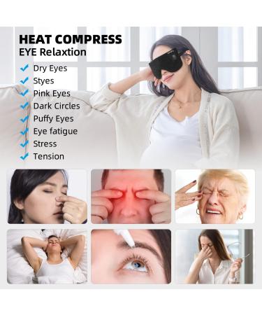 GHUKN Heated Eye Mask - Cordless Warm Compress for Puffy Eyes and Sinus Relief - Buy Online on GoSupps.com