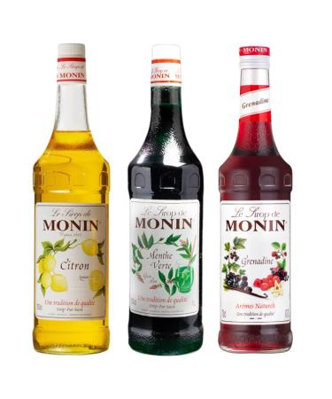 Lot sirops incontournables - 3x1L Citron Menthe Grenadine