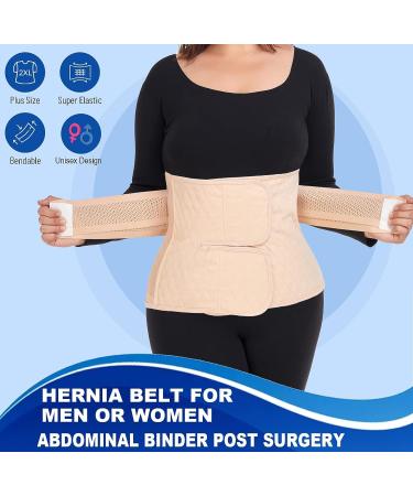 Moolida Abdominal Binder Post Surgery - XXL Nude Wrap for Men and Women | Belly Band Hernia Belt for Recovery from Hernia Surgery, C-Section & Natural Birth - Buy Online on GoSupps.com