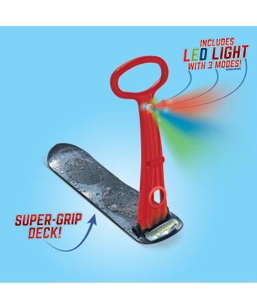 Geospace LED Ski Scooter - Foldable Snowboard Kick-Scooter for Snow Use - Assorted Colors - Buy Online on GoSupps.com