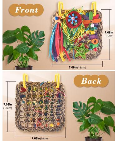 Shop Colorful Bird Toys for Budgies & Parrots | Seagrass Swings Chewing Wood Toys & More - Buy Online on GoSupps.com