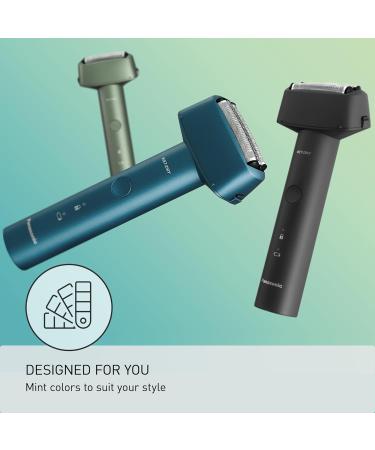 Panasonic Electric Razor for Men - Wet Dry Shaver with 3-Blade USB-C Charging Ergonomic Handle - ES-RM3B-A Blue - Buy Online on GoSupps.com