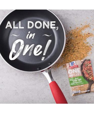 McCormick One Skillet Beef Stir Fry & Vegetables Seasoning Mix 1.25 oz - 12 Count - Buy Online on GoSupps.com