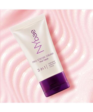 N.Y-Ba.e PRO Strobe Cream - Pink Topaz (30g) | Primer + Highlighter + Moisturizer | Flawless Dewy Makeup | Glowing Korean Skin | Instant Radiance | Illuminating & Glowing Makeup Base - Buy Online on GoSupps.com