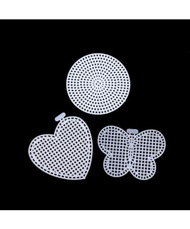 EXCEART 50 Pcs Clear Plastic Mesh Canvas for Needlepoint Embroidery - Cross Stitch Art Craft Shapes Included - Buy Online on GoSupps.com
