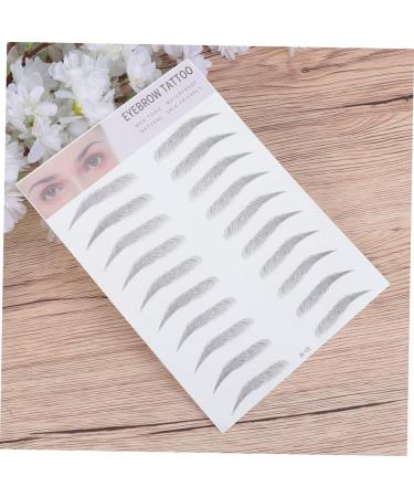  Ipetboom Ipetboom Eyebrow Stickers Eyebrow Transfers Kit for Artificial Brows Easy to Apply for Men and Women Black - Buy Online on GoSupps.com