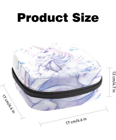 GIAPB Period Bag Sanitary Napkin Storage Bag Period Pouch Travel Makeup Bag Animal Unicorn Pattern Color1122 - Buy Online on GoSupps.com