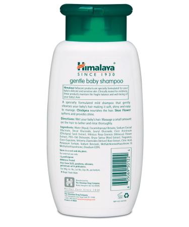 Himalaya Gentle Baby Shampoo - 6.76 oz - For Baby-Soft Hair & Soothing Scalp - Buy Online on GoSupps.com