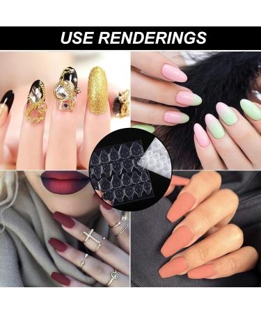 Buy Gzqiancang 80 Sheet NAGEL Adhesive Pads - Transparent Nail Glue for Weddings Festivals DIY Nail Art & Competitions (6 Sizes) - Buy Online on GoSupps.com