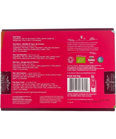 English Tea Shop - Organic teas gift set - Assortment of 6 teas to gift in a gift box of 12 teas - Women's gift box Selection - Buy Online on GoSupps.com