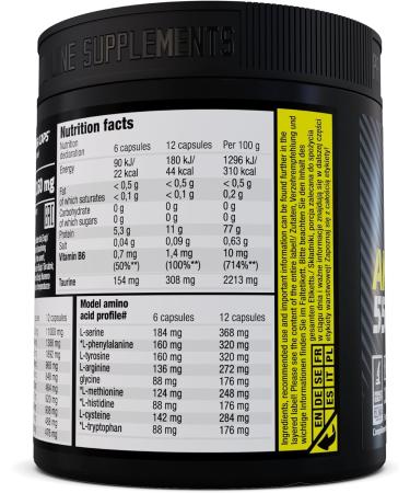 OLIMP LABORATORIES Olimp Sport Nutrition Amino acid complex high dose 180 capsules Anabole Amino 5500 Mega Caps - Buy Online on GoSupps.com