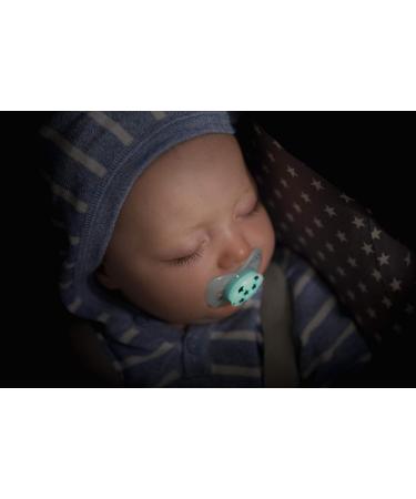 Nip Light-Pin 'Night' Silicone Pacifier for Girls - BPA-Free Jaw-Friendly Size 3 (16-32 Months) - Made in Germany - Buy Online on GoSupps.com