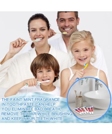 Dimsile Mini Toothpaste Bulk Regular Clean Mint Toothpaste for Bad Breath Helps Freshens Breath Whitens Teeth Travel Size 0.18oz for Home Hotel Office School Camping - Buy Online on GoSupps.com