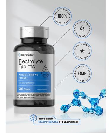 Buy Horb ach Electrolyte Tablets | 200 Count | Vegetarian & Keto-Friendly | Non-GMO & Gluten-Free Hydration Supplement - Buy Online on GoSupps.com