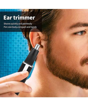 OBJECTIVE Professional Painless Eyebrow and Facial Hair Trimmer for Men Women IPX7 Blades for Easy Cleaning Black Nose Hair Trimmer - Buy Online on GoSupps.com