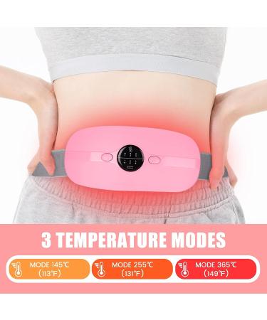 ABBWOBOX Portable Cordless Heating Pad - 3 Heating Levels, 3 Massage Modes - Period Pain Relief for Women - Buy Online on GoSupps.com