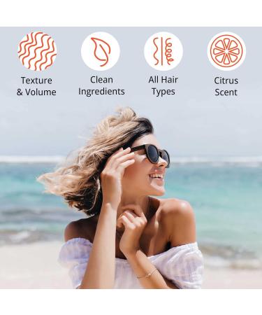 Beauty by Earth Sea Salt Spray for Hair Made From Natural & Organic Ingredients and Boar Brush with Pins Texturing Spray for Men & Women - Buy Online on GoSupps.com